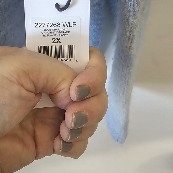 Blue 2x v Neck button sweater new 💙 - Picture 3 of 5